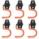 Ganchos de garagem HUPBIPY Metal, pacote com 6 ganchos Heavy Duty S Ganchos de garagem HUPBIPY Metal, pacote com 6 ganchos Heavy Duty S