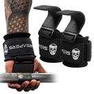 Ganchos de levantamento de peso Gymreapers Heavy Duty Power Wrist Straps Ganchos de levantamento de peso Gymreapers Heavy Duty Power Wrist Straps