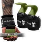 Ganchos de levantamento de peso Gymreapers Heavy Duty Power Wrist Straps