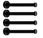 Ganchos de montagem em parede NELXULAS Classic Black Stainless Steel