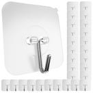 Ganchos de parede, adesivo GLUIT, 10 kg, resistente, impermeável, pacote com 40