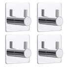 Ganchos de parede Bylion Silver Adhesive Chrome SUS 304 em aço inoxidável