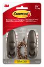 Ganchos de parede Command Medium Polido a Óleo em Bronze Metal 3 kg Ganchos de parede Command Medium Polido a Óleo em Bronze Metal 3 kg