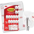 Ganchos de parede Command Small Wire Toggle 16 ganchos 24 tiras