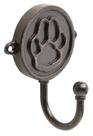 Ganchos de parede Franklin Brass Paw Print Venetian Bronze, pacote com 1 pacote Ganchos de parede Franklin Brass Paw Print Venetian Bronze, pacote com 1 pacote