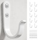 Ganchos de Parede niffgaff 10 Peças Metal Branco Resistente