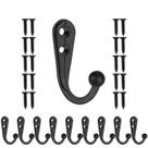 Ganchos de Parede para Casaco HAHAYOO - Metal Premium Preto - 10 Unidades Ganchos de Parede para Casaco HAHAYOO - Metal Premium Preto - 10 Unidades