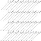 Ganchos de prateleira Peg Board, aço inoxidável Shimeyao, 20 cm, 100 unidades