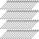 Ganchos de prateleira Peg Board, aço inoxidável Shimeyao, 25 cm, 100 unidades