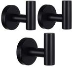 Ganchos de toalha de parede Belerry Matte Black 304 em aço inoxidável 3P