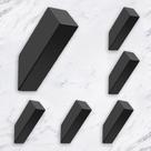 Ganchos de toalha NINETREX Black Matte Black Robe Hook, pacote com 6