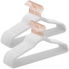 Ganchos de veludo SONGMICS, pacote com 30, antiderrapantes, brancos UCRF026W30