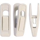 Ganchos de veludo Trgowaul Strong Finger Clips, 20 peças, bege