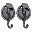 Ganchos de ventosa a vácuo IrOmic Heavy Duty (pacote com 2) Gun Silver