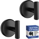 Ganchos de ventosa HOME SO T Shape em preto fosco (pacote com 2 ou 4)