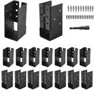 Ganchos de viga ocultos AXWHYS para acabamento externo 2x4, 16 unidades