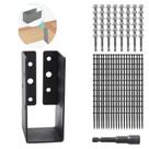 Ganchos de viga ocultos em placa de aço Nrspp Q235 2x4 (24 unidades) Ganchos de viga ocultos em placa de aço Nrspp Q235 2x4 (24 unidades)