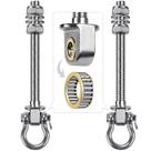 Ganchos giratórios BeneLabel Heavy Duty com rolamentos 1500LB, 2 unidades