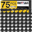 Ganchos magnéticos DIYMAG 30 libras Strong Heavy Duty, pacote com 75, pretos