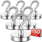 Ganchos magnéticos DIYMAG 68 kg, ímãs pesados de terras raras, pacote com 6