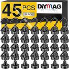 Ganchos magnéticos DIYMAG Extra Strong para geladeira (45P-Black)