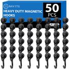 Ganchos magnéticos E BAVITE Swivel Swing Black 30 kg Pacote com 50