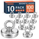 Ganchos magnéticos FINDMAG 45 kg para cabines de cruzeiro, pacote com 10