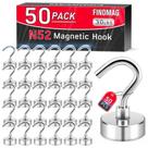 Ganchos magnéticos FINDMAG de 30 libras Heavy Duty N52 Metal, pacote com 50 Ganchos magnéticos FINDMAG de 30 libras Heavy Duty N52 Metal, pacote com 50
