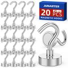 Ganchos Magnéticos Junarter 20 Unidades Alta Resistência 11 kg de Tração