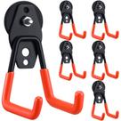 Ganchos magnéticos Landhoow Large Heavy Duty Garage, 6 peças, laranja