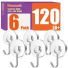 Ganchos magnéticos Neosmuk 55kg+ Swing Swivel Heavy Duty Silver Ganchos magnéticos Neosmuk 55kg+ Swing Swivel Heavy Duty Silver