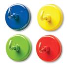 Ganchos Magnéticos Super Fortes - Kit com 4 Peças para Aprendizagem