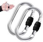 Ganchos Mosquetón EZYA de Alta Resistencia 25KN/2.5kN - 11cm Acero 2PCS