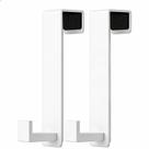 Ganchos Over The Door Hooks PMMASTO em aço inoxidável à prova de ferrugem, pacote com 2 unidades Ganchos Over The Door Hooks PMMASTO em aço inoxidável à prova de ferrugem, pacote com 2 unidades