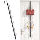 Ganchos Over The Door TOMIR Long com 6 ganchos Black Metal