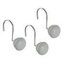 Ganchos para cortinas de chuveiro Creative Scents Grey, conjunto de 12