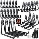 Ganchos para garagem Housolution, kit com 30 peças, aço com revestimento antiderrapante