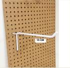 Ganchos Para Painel Eucatex Perfurado BRANCO 15 CM- PACOTE 10 UNID
