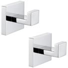 Ganchos para Toalha Angle Simple em Aço Inoxidável SUS 304, 2 Unidades