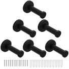 Ganchos para toalhas de banho Vanloory Round Coat Hook, pacote com 6 unidades em aço inoxidável