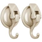 Ganchos para ventosas SOCONT Heavy Duty Oyster White, pacote com 2