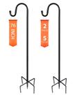 Ganchos Pastor de Jardim Ottsuls 193cm Aço 2 Unidades Preto Ganchos Pastor de Jardim Ottsuls 193cm Aço 2 Unidades Preto