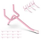 Ganchos Pegboard HUHOLE 5cm rosa 50PC para Pegboard de 6 mm ou 3 mm