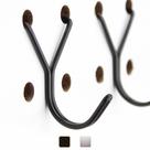 Ganchos Pegboard Right Arrange Steel, pacote com 50 unidades, 2,54 cm, J-Hook, preto