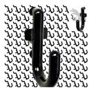 Ganchos Pegboard WallPeg AM 114 B, pacote com 100 unidades Locking J Style Ganchos Pegboard WallPeg AM 114 B, pacote com 100 unidades Locking J Style