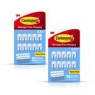 Ganchos Pequenos Transparentes de Arame com Trava Command, 20 Unidades, 0,5 lb