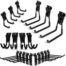 Ganchos Slatwall FELLER Heavy Duty Premium, pacote com 20 ganchos com alça de borracha