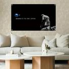 Ganhar tapeçaria é a única opção motivacional 100x150cm