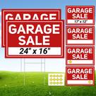 Garage Sale Signs ComboJoy 6 peças dobráveis à prova d'água 61x41 cm
