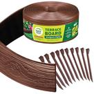 Garden Edging Master Mark Terrace Board marrom 10 cm x 12 m com estacas Garden Edging Master Mark Terrace Board marrom 10 cm x 12 m com estacas
